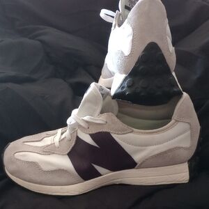 New Balance White and Gray Athletic Shoes